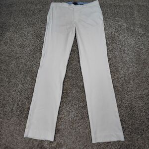 Peter Millar Crown Crafted Surge Pants Men 36x34 White Golf Performance Stretch